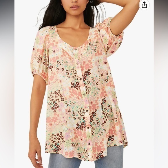Free People CALLIE tunic in Vintage combo - Picture 1 of 6